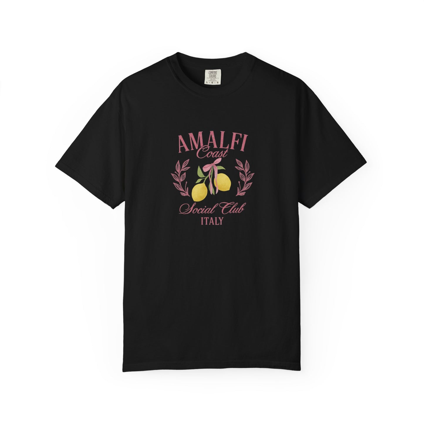 Amalfi Coast Social Club Pink Oversized T-shirt