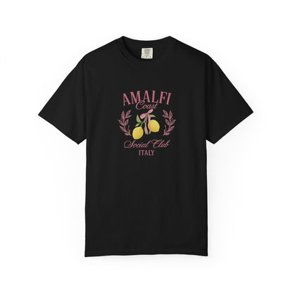 Amalfi Coast Social Club Pink Oversized T-shirt