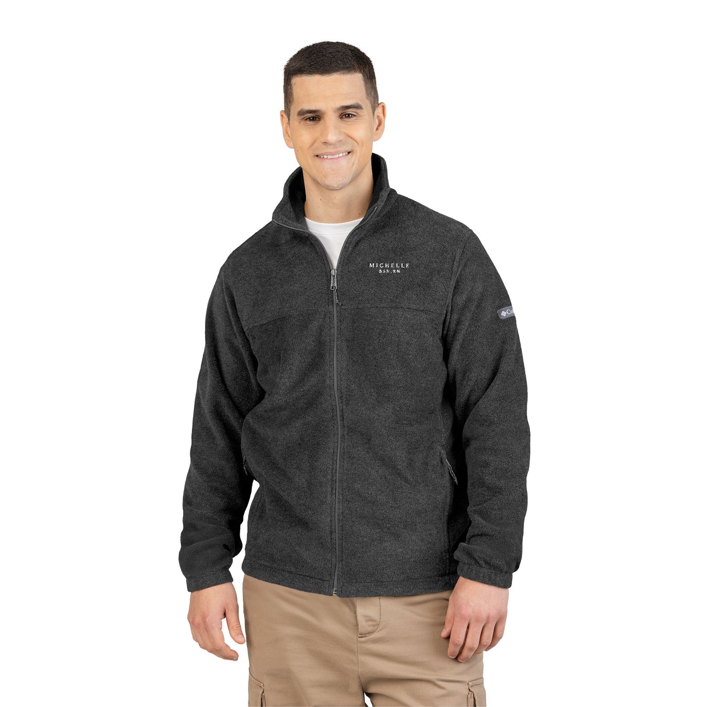 Personalized Embroidered RN Columbia Fleece Jacket