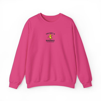 This Shift is Bananas Dancing Embroidered Crewneck Sweatshirt