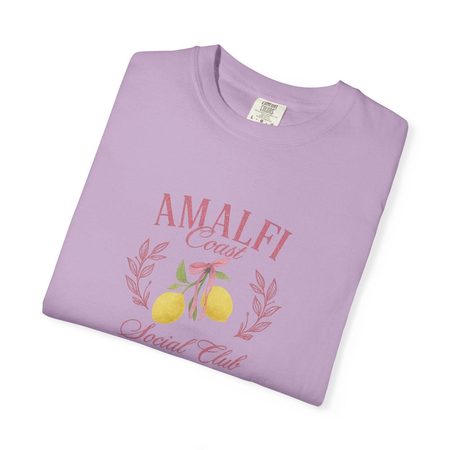 Amalfi Coast Social Club Pink Oversized T-shirt