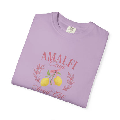 Amalfi Coast Social Club Pink Oversized T-shirt