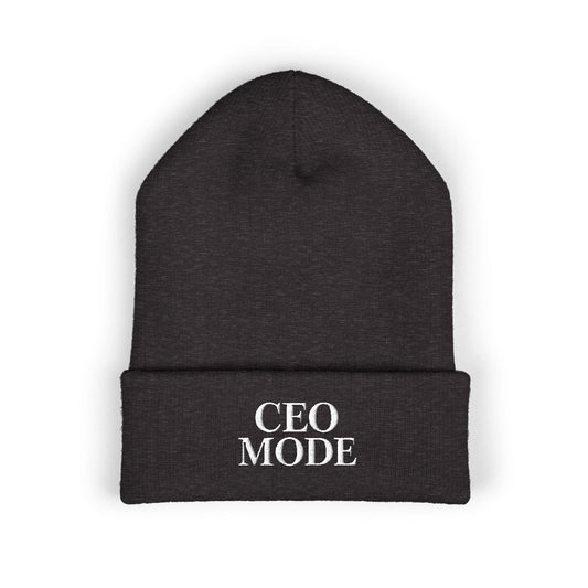 CEO Mode Embroidered Classic Cuffed Beanie