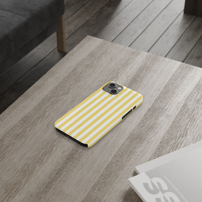 Yellow Striped Summer Slim iPhone Case