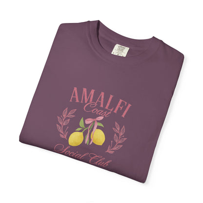 Amalfi Coast Social Club Pink Oversized T-shirt