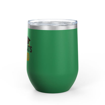 Congrats Grad Cap Graduation Wine Tumbler