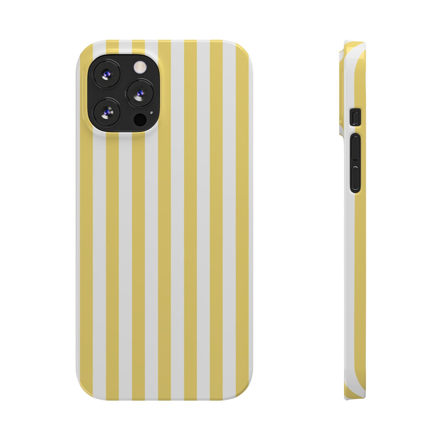 Yellow Striped Summer Slim iPhone Case