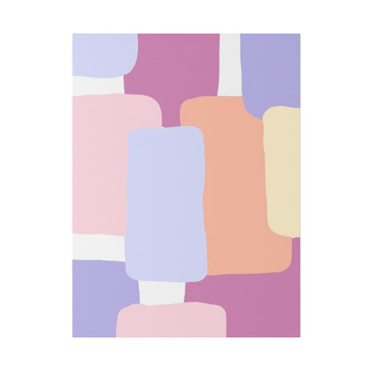 Technicolor Beat Matte Canvas, Stretched