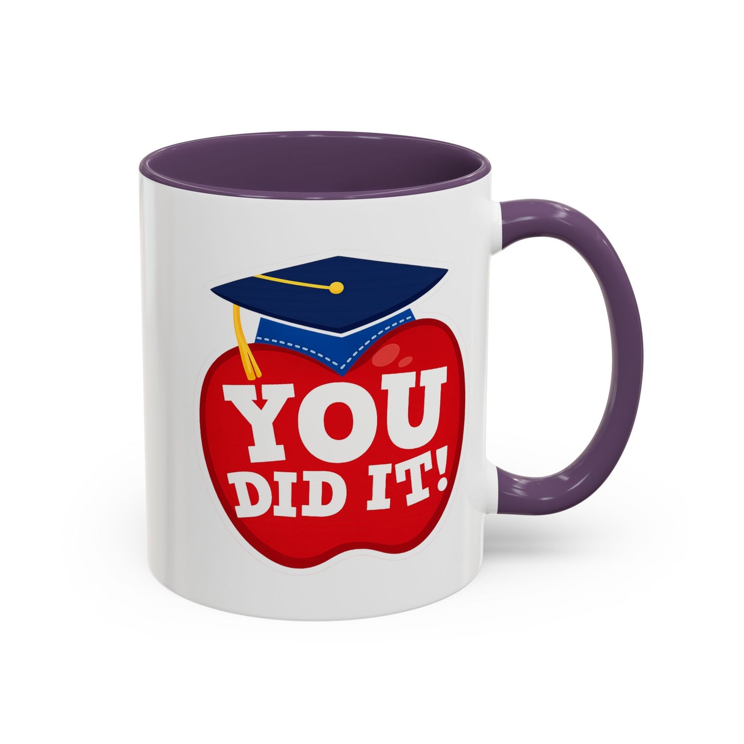 You Did It! Graduation Apple Accent Coffee Mug (11/15oz)