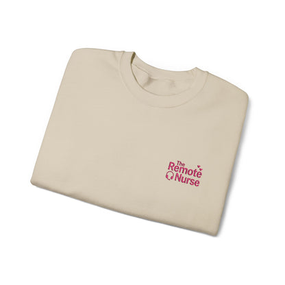 The Remote Nurse Embroidered Crewneck Sweatshirt