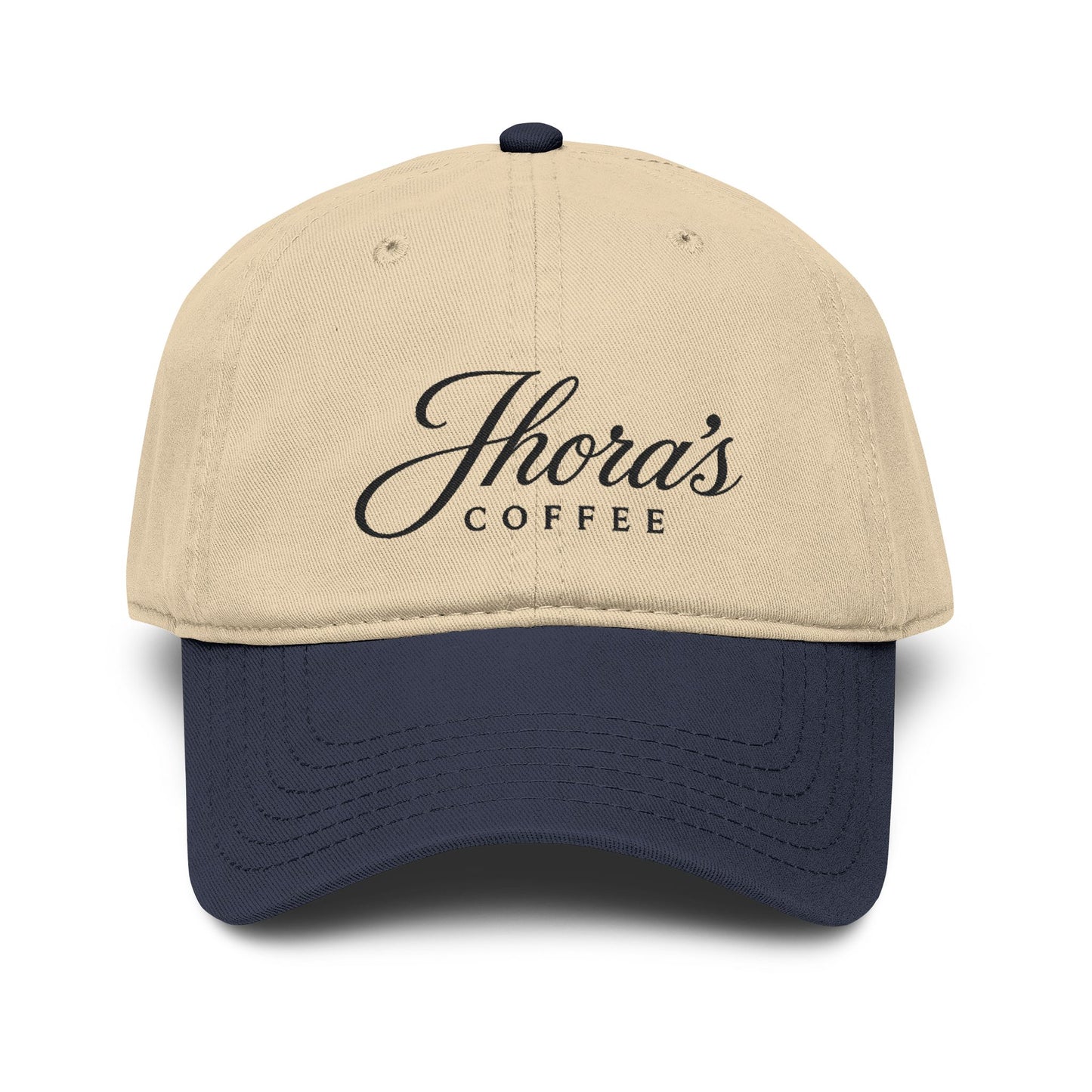 Jhora's Coffee Embroidered Baseball Cap