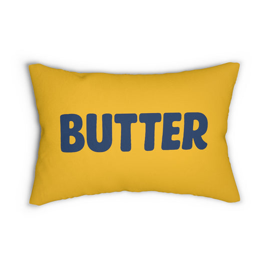 Butter-Themed Lumbar Pillow