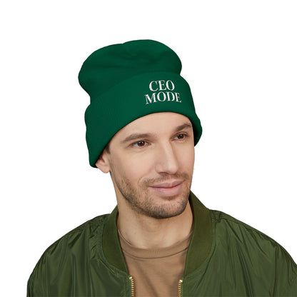 CEO Mode Embroidered Classic Cuffed Beanie