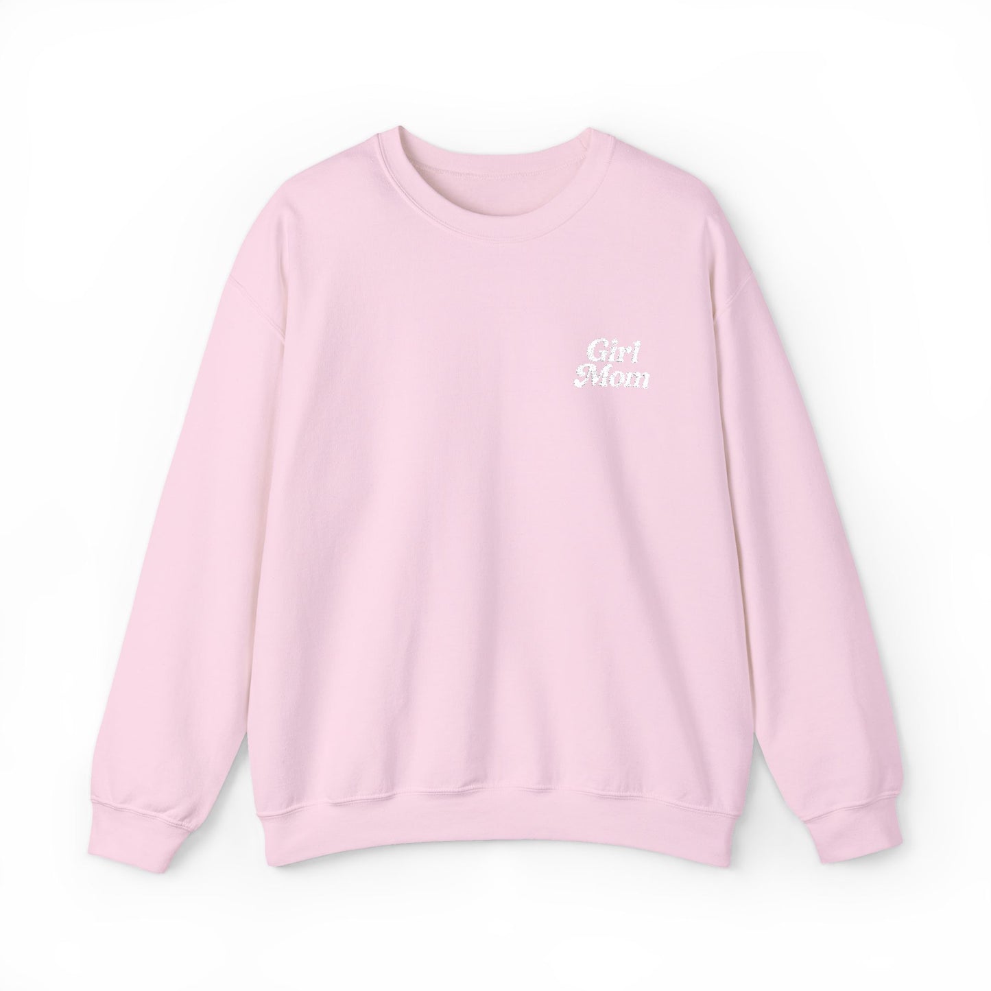 Girl Mom Retro Embroidered Crewneck Sweatshirt