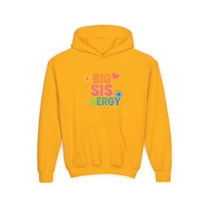 Big Sis Energy Kids Youth Hoodie