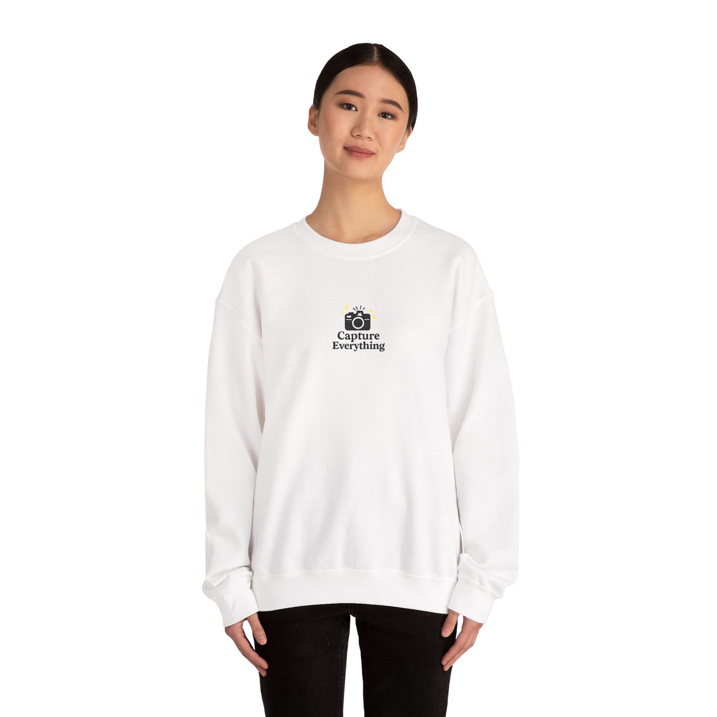 Capture Everything Embroidered Crewneck Sweatshirt