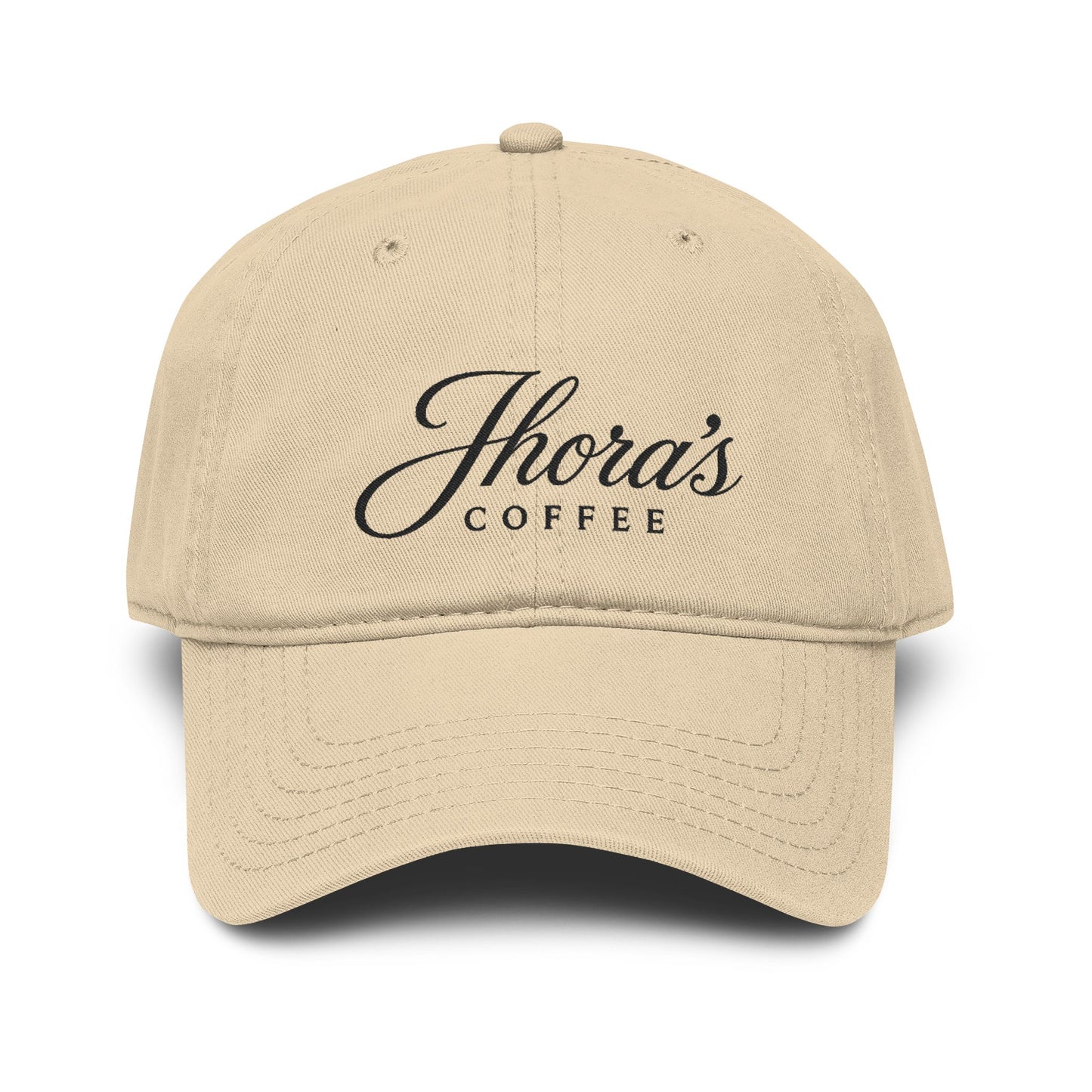 Jhora's Coffee Embroidered Baseball Cap