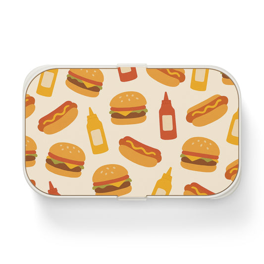 Hamburger Dog Bento Lunch Box