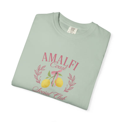 Amalfi Coast Social Club Pink Oversized T-shirt