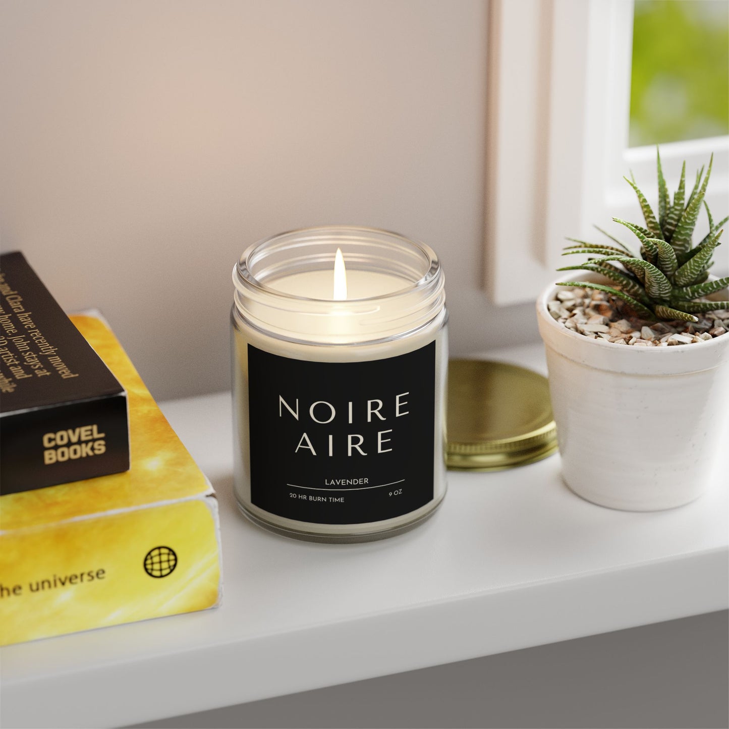 Noire Aire Lavender Scented Candles (4oz, 9oz)
