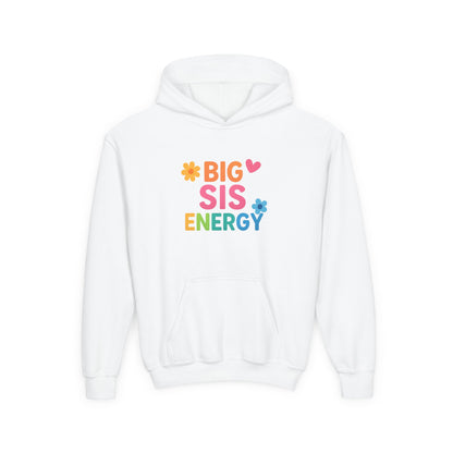 Big Sis Energy Kids Youth Hoodie