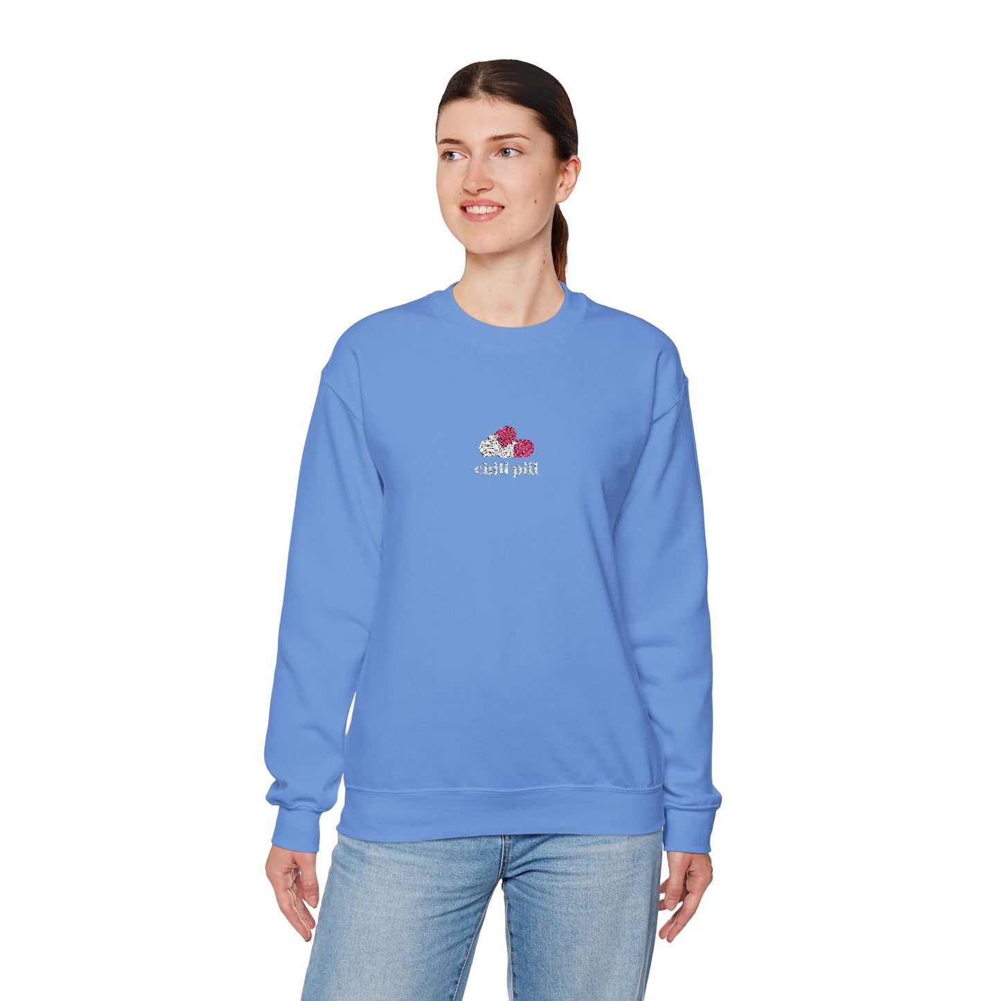 Chill Pill Embroidered Crewneck Sweatshirt