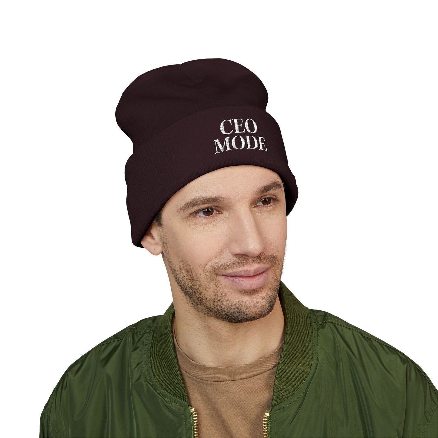 CEO Mode Embroidered Classic Cuffed Beanie