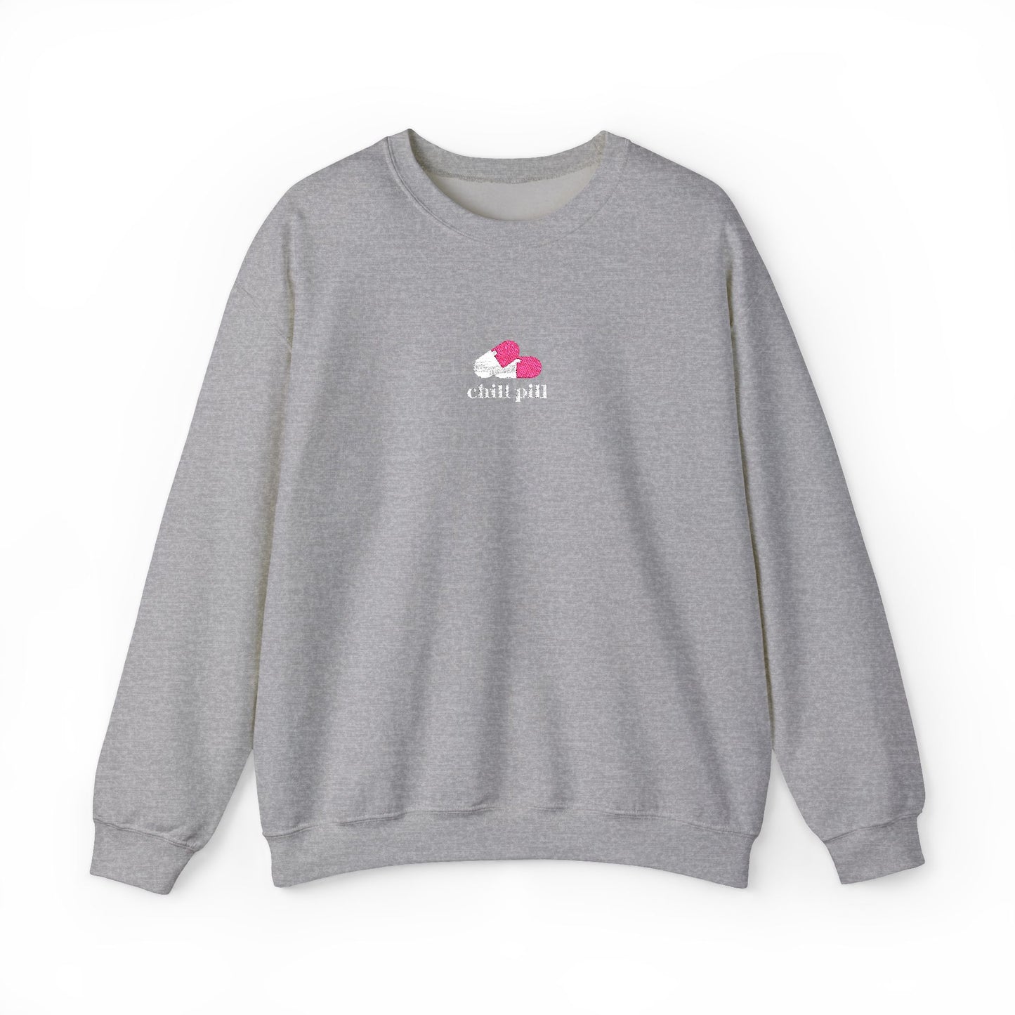 Chill Pill Embroidered Crewneck Sweatshirt
