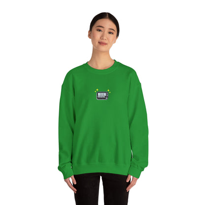 Call Me Beep Me Pager Embroidered Crewneck Sweatshirt