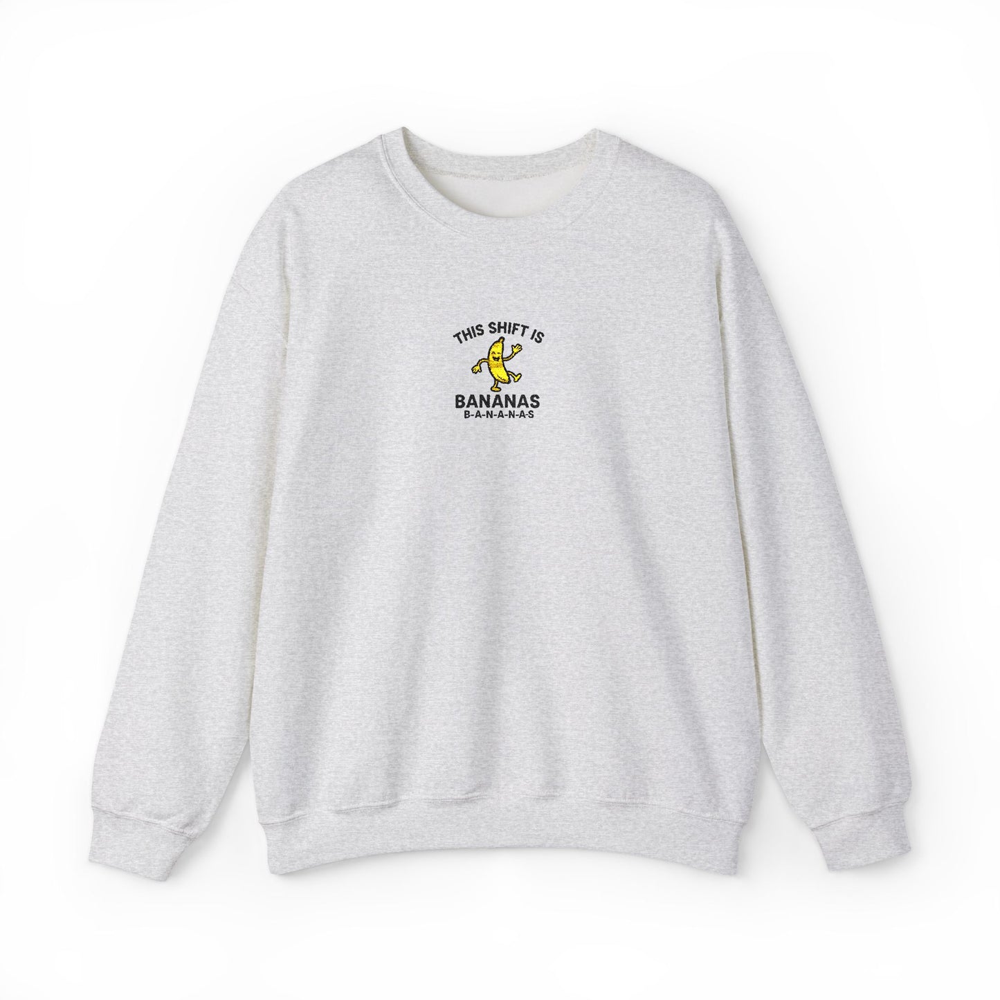 This Shift is Bananas Dancing Embroidered Crewneck Sweatshirt