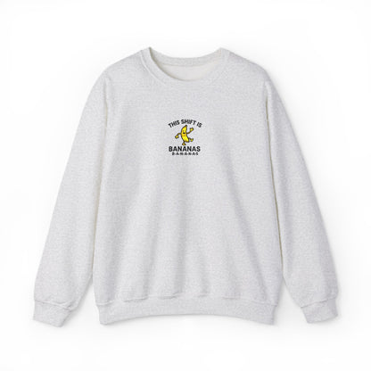 This Shift is Bananas Dancing Embroidered Crewneck Sweatshirt