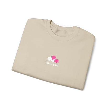 Chill Pill Embroidered Crewneck Sweatshirt