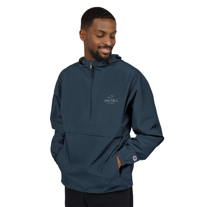 Jhora California Personalized Embroidered Packable Anorak Windbreaker Jacket