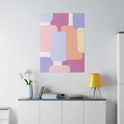 Technicolor Beat Matte Canvas, Stretched