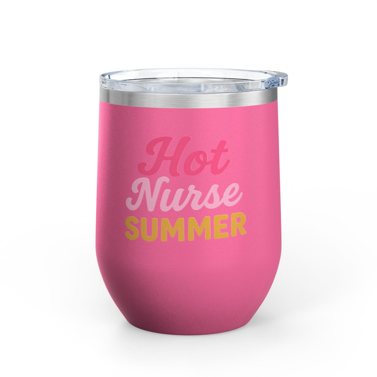 Hot Nurse Summer Wine Tumbler (12 oz)