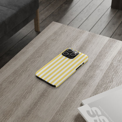 Yellow Striped Summer Slim iPhone Case