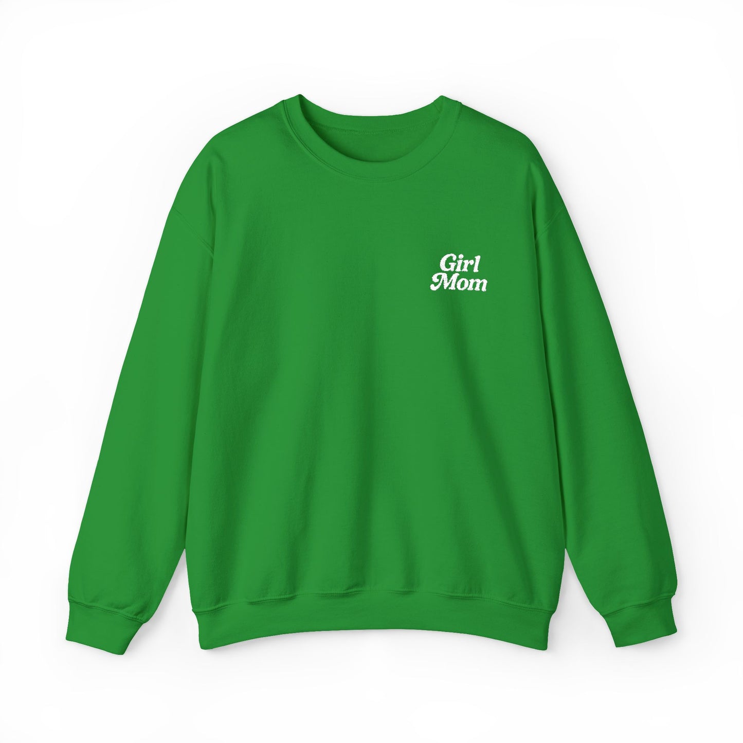 Girl Mom Retro Embroidered Crewneck Sweatshirt