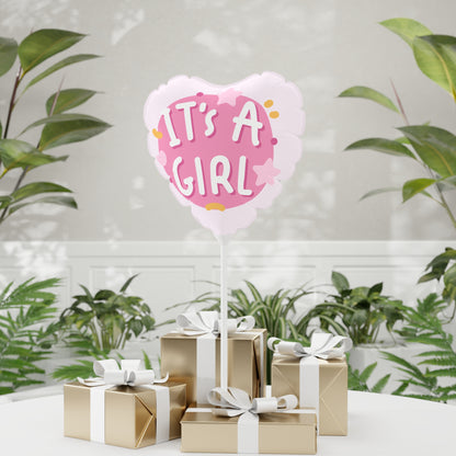 It's a Girl Star Gender Reveal 11" Balloon