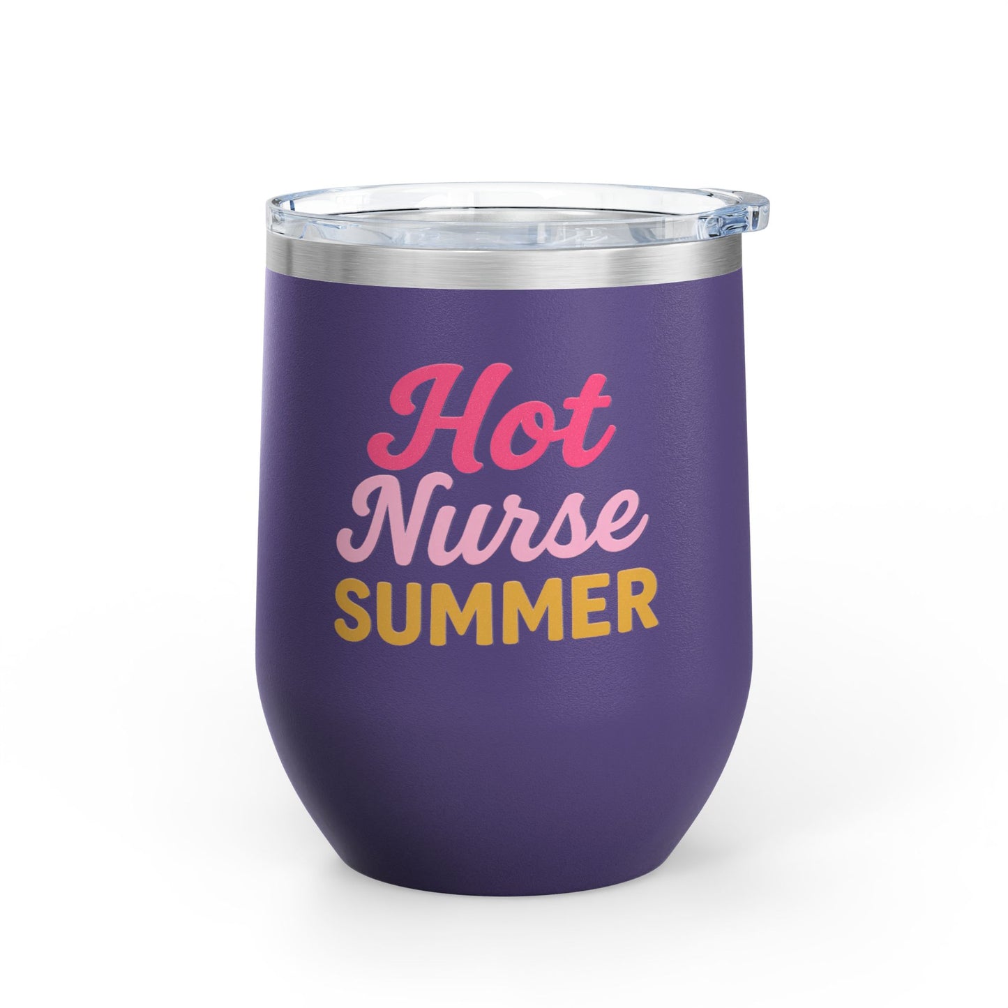 Hot Nurse Summer Wine Tumbler (12 oz)