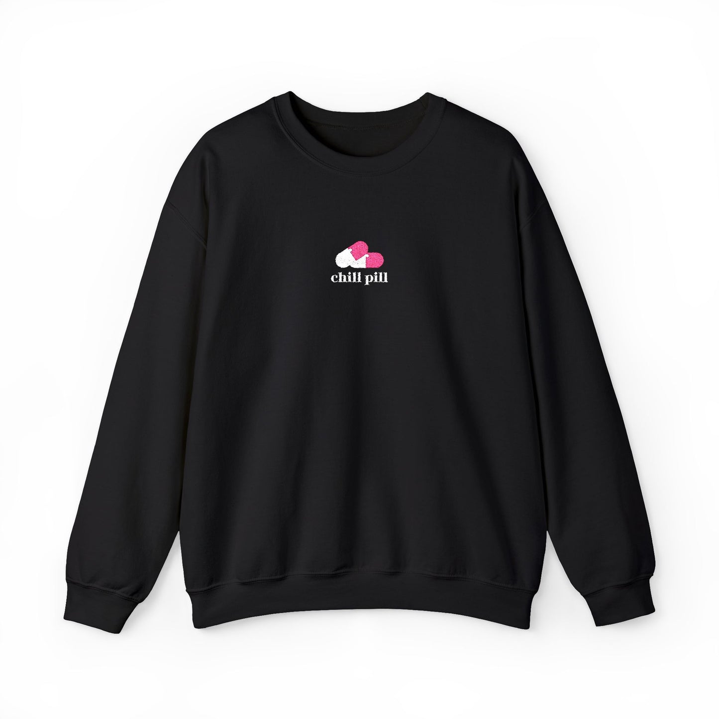Chill Pill Embroidered Crewneck Sweatshirt