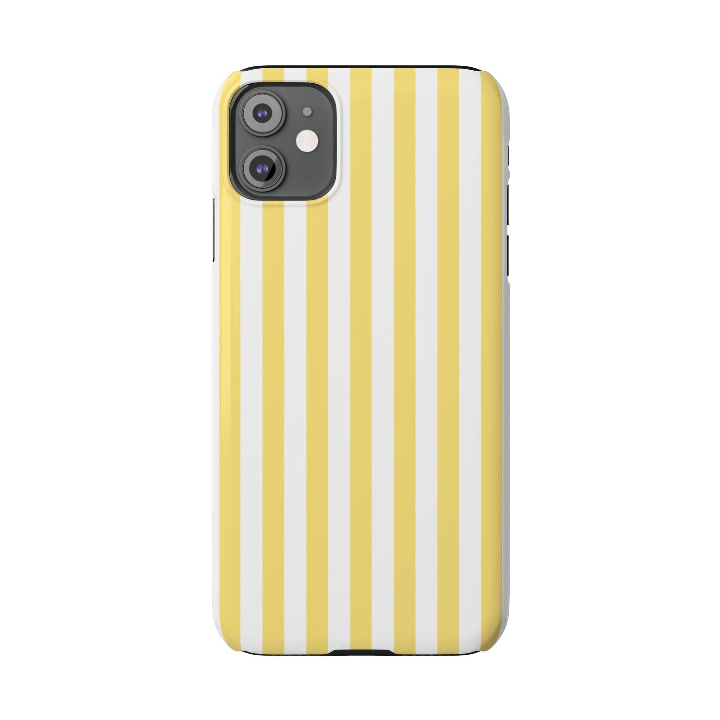 Yellow Striped Summer Slim iPhone Case