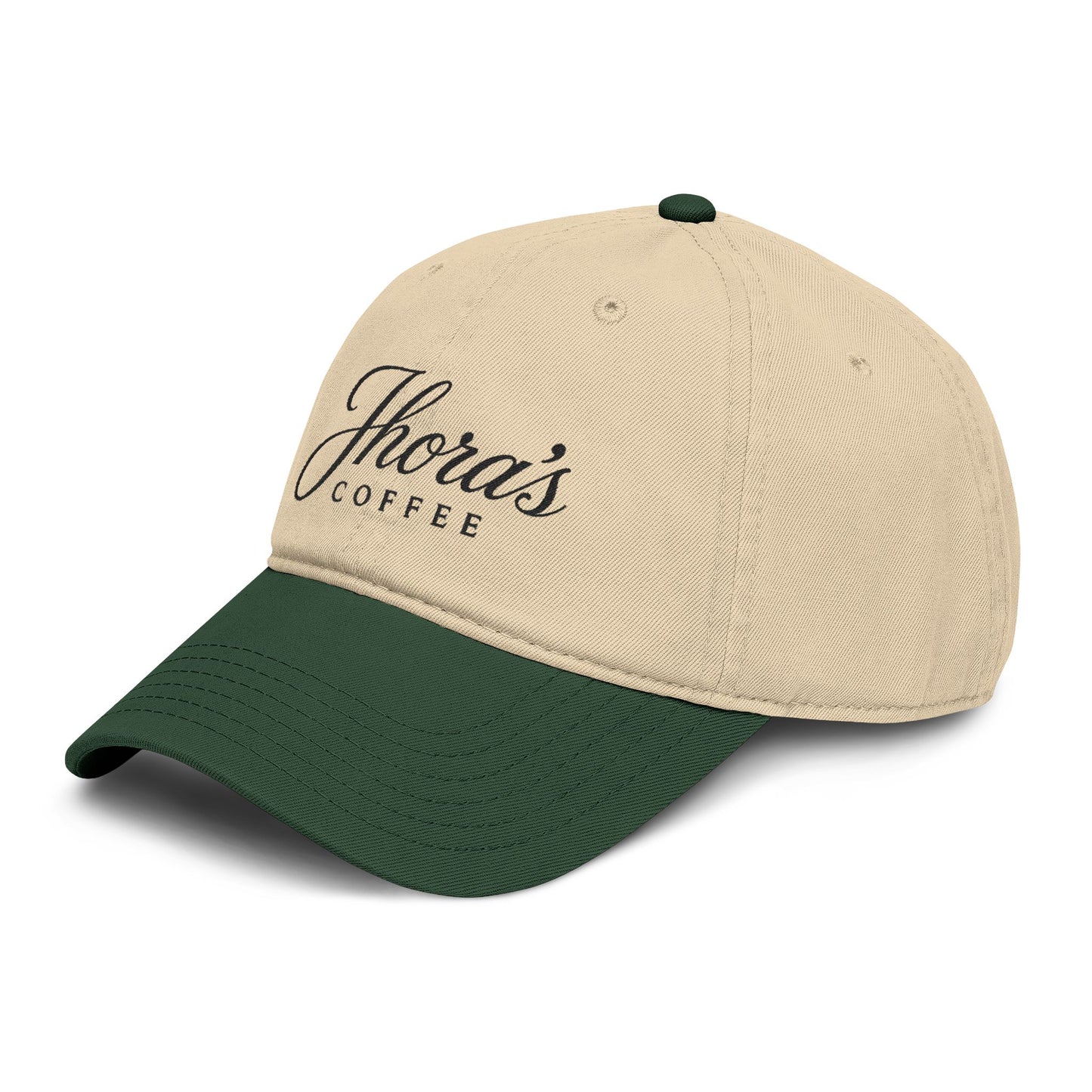 Jhora's Coffee Embroidered Baseball Cap