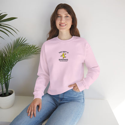 This Shift is Bananas Dancing Embroidered Crewneck Sweatshirt