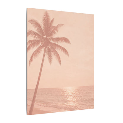 Blush Palm Beach — Matte Stretched Canvas Wall Art