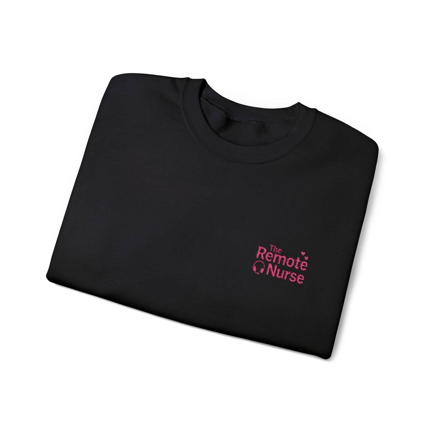 The Remote Nurse Embroidered Crewneck Sweatshirt