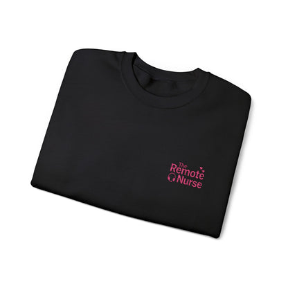 The Remote Nurse Embroidered Crewneck Sweatshirt