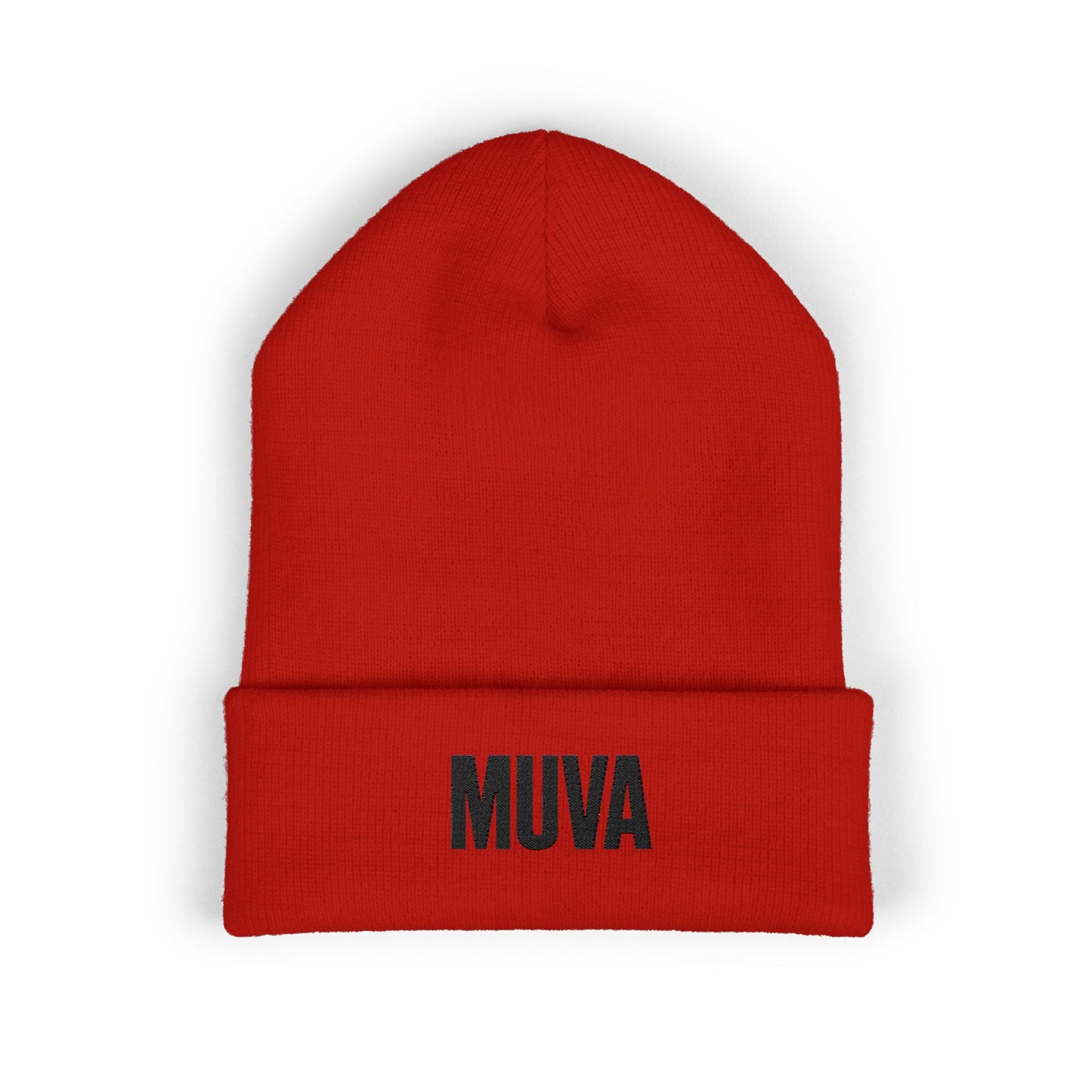 MUVA Embroidered Classic Cuffed Beanie