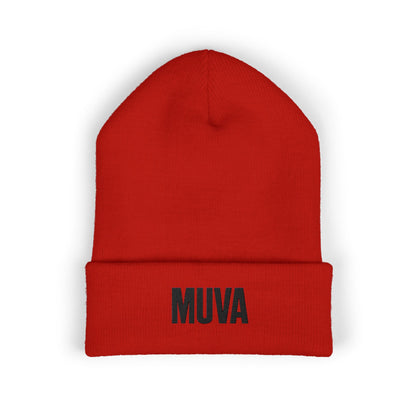 MUVA Embroidered Classic Cuffed Beanie