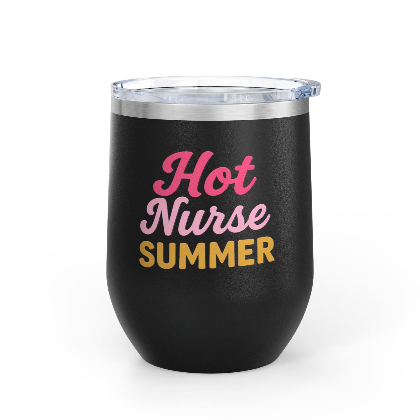 Hot Nurse Summer Wine Tumbler (12 oz)