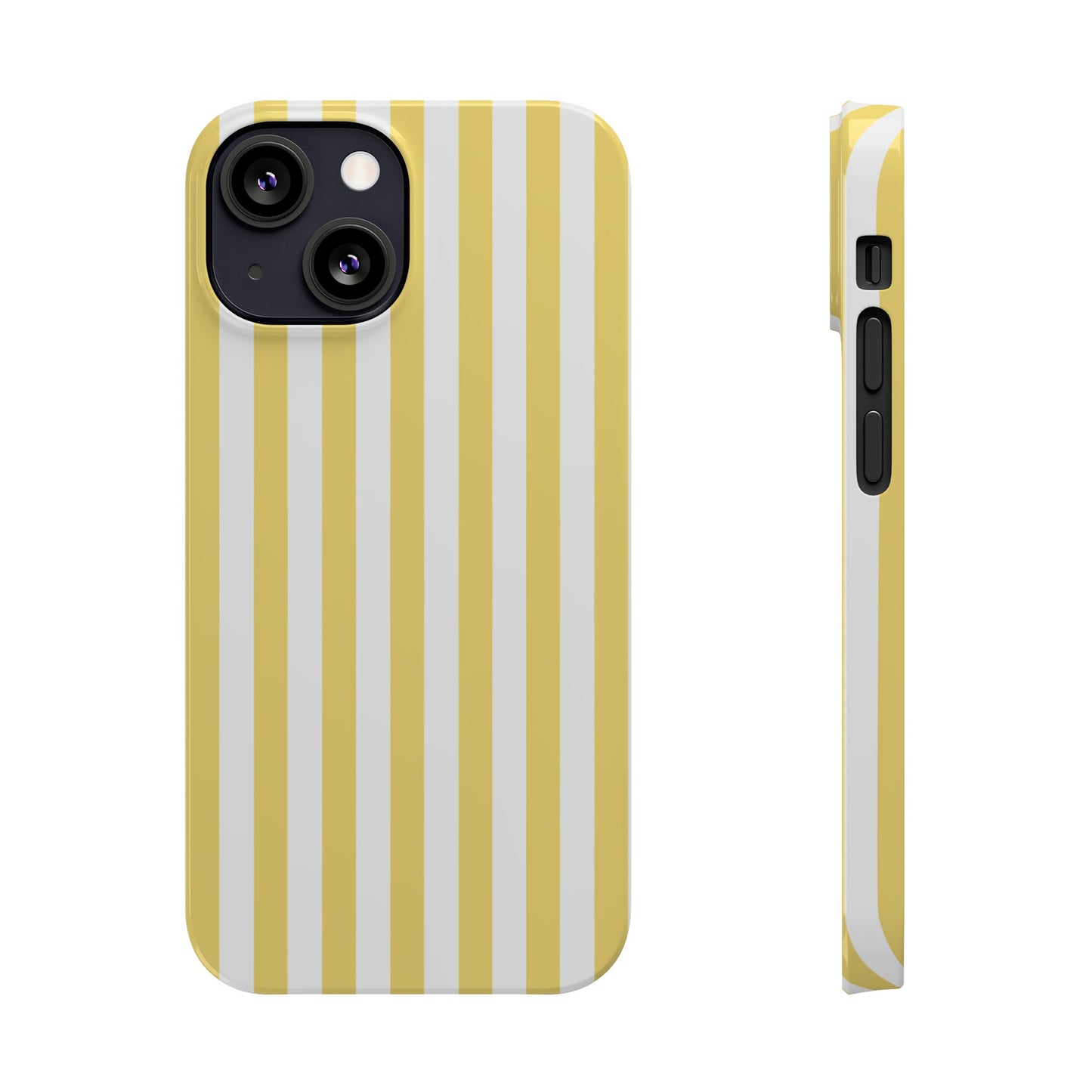 Yellow Striped Summer Slim iPhone Case